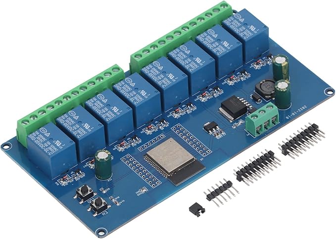 Aramox 8 Channel Relay Module, WiFi Wireless Control Board, Programmable for Smart Home Automation and Development