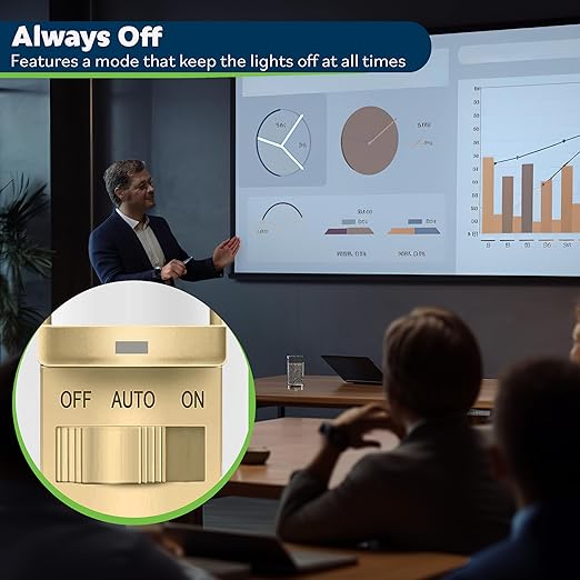 TOPGREENER in Wall PIR Motion Sensor Light Switch, Occupancy Sensor Switch, 𝐍𝐞𝐮𝐭𝐫𝐚𝐥 𝐖𝐢𝐫𝐞 𝐑𝐞𝐪𝐮𝐢𝐫𝐞𝐝, On/Off Override, 𝐒𝐢𝐧𝐠𝐥𝐞 𝐏𝐨𝐥𝐞, 4A, 500W, TSOS5-GDSWP,Gold,2 Pack