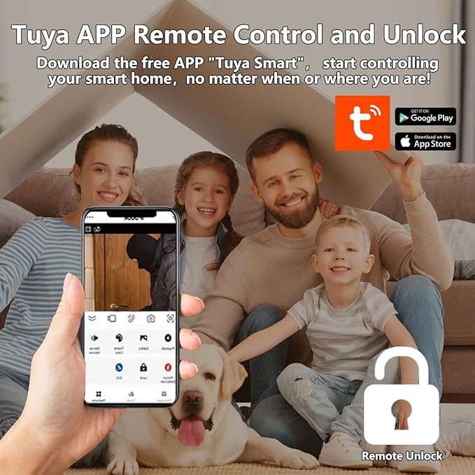 Video Doorbell with 7-inch LCD Monitor, Call Button Tuya WiFi Intercom Kit Smart Video Door Phone System 1080P 4-Wired Doorbell Camera Full Touch Monitors for Villa Home (Silvery)