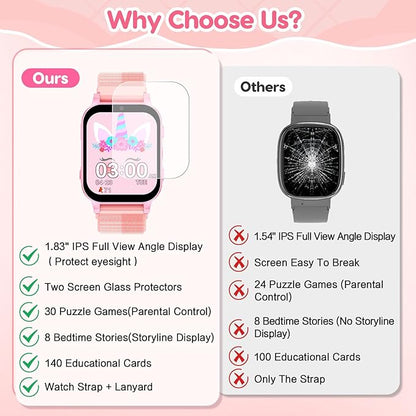 cjc Smart Watch for Girls Ages 4-8