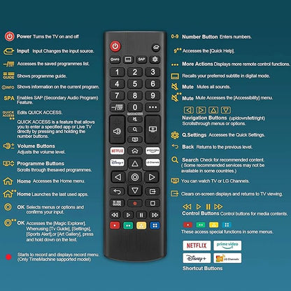 Universal TV Remote Control for LG TV + Night Glow Remote Case, Replacement for LG Remote Control Compatible with All LG Smart TV Models (LCD LED UHD OLED QNED NanoCell 4K 8K,etc)