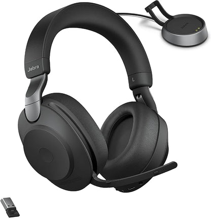 Jabra EVOLVE2 85, LINK380A UC Stereo Stand Black