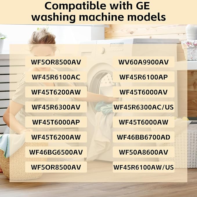 WH01X29528 Upgraded Washer Door Lock (OEM) Compatible with G.E Washing Machine,Replacement for AP6985313,EAP12749276,4958749,PS12749276,PD00060769.