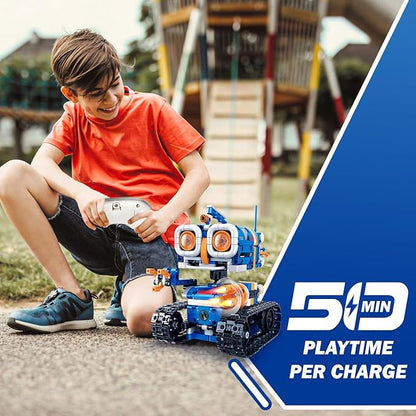 5in1 STEM Robot Building Kit, 560 PCS APP/Remote Control Mech RC Robotics for Kids Ages 8-12, Science Kit Coding Robots Toy Set, Birthday Gifts for Boys Age 8-14+