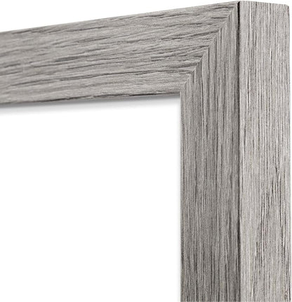 Golden State Art, 16X24 Picture Frame with Mat for 12X18 - High Definition Glass Wall Mounting Horizontal Vertical Display (Gray, 2 Pack)