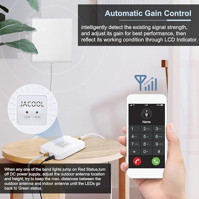 Verizon Cell Phone Signal Booster fro Home and Office | Boost 5G 4G LTE Data Band 13 for Verizon Carriers Up to 4000 Sq.ft | FCC Approved