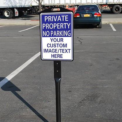 Private Property Sign No Parking Signs Custom Signs for Parking Lots Business and Schools Outdoor Use Aluminum Metal Decor 12x17 Inches
