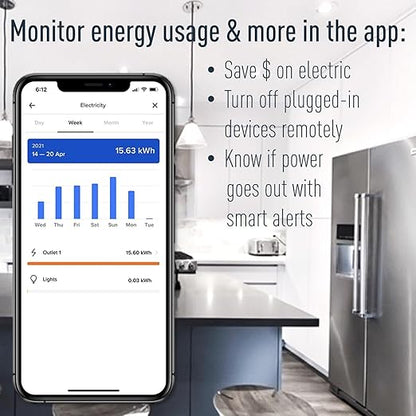 Legrand Radiant WNRR20WH 20 Amp Smart Outlet with Netatmo, Compatible with Alexa, Google Assistant & Apple HomeKit, 20A, White (1 Count)