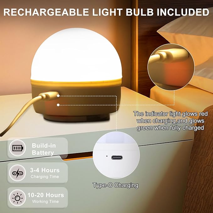 Lightess Wall Sconces Set of 2, Rechargeable Wall Lights with Remote and RGB Bulbs, Black Battery Powered Wall Sconce for Bedroom Living Room Hallway