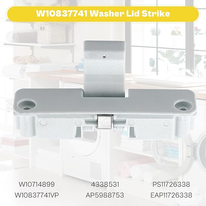 WTW5000DW1 WTW5000DW2 WTW5000DW3 Washer Lid Lock for Whirl-pool,May-tag,Ken-more Washer,W11307244 W10682535 Washer Lid Lock Assembly with W10837741 Washer Lid Strik by TOMOON