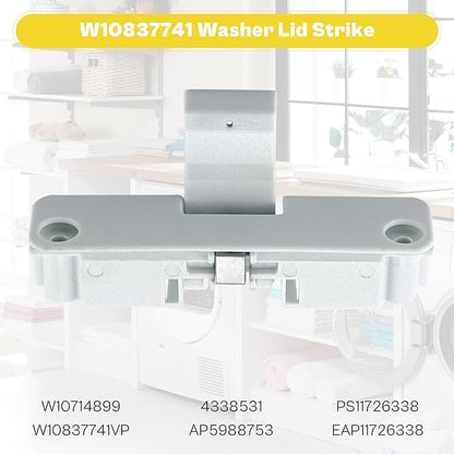 WTW5000DW1 WTW5000DW2 WTW5000DW3 Washer Lid Lock for Whirl-pool,May-tag,Ken-more Washer,W11307244 W10682535 Washer Lid Lock Assembly with W10837741 Washer Lid Strik by TOMOON