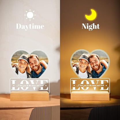 Custom Picture Frames, Personalized Photo Frame, Customized Picture Frame, Personalized Anniversary Valentines Day Gifts for Women Men Him Her Girlfriend Boyfriend Couple Wife
