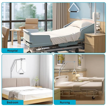 FAHKNS Heavy Duty Trapeze Bar for Bed Mobility - Adjustable Trapeze Bar，Trapeze Bars for Elderly, Post Operative & Injury Rehabilitation，Maximum Load Capacity 220 LBS