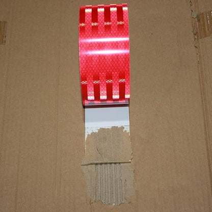 Non Fading Red Reflective Tape Outdoor Waterproof 2 inch Wide, High Visibility Warning Industrial Marking Tape, Safety Stickers (168 feet)