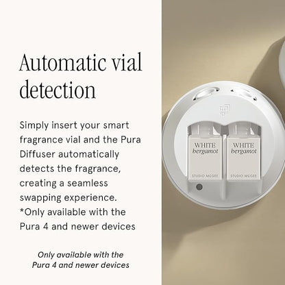 Pura x Studio McGee Home Scent Refill - Smart Air Diffuser - Up to 120-Hours of Luxury Fragrance per Refill - Home Essential - Clean & Safe Diffuser Fragrance - 2 Pack, White Bergamot