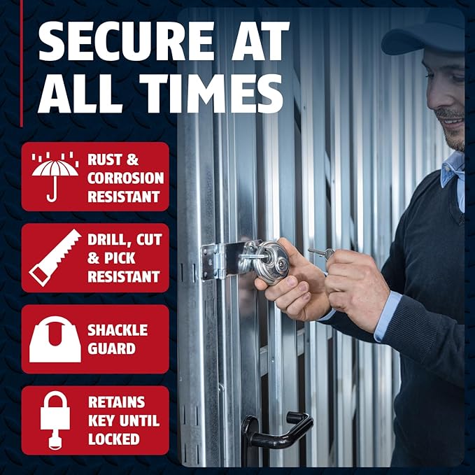ABUS - Diskus 20/70 Padlock with Key - 2 Pack (2.75") 70mm - Heavy Duty Stainless Steel - Cut, Rust & Drill Resistant - Storage & Outdoor - Pad Lock with 2 Keys (Keyed Different) - Locker Lock