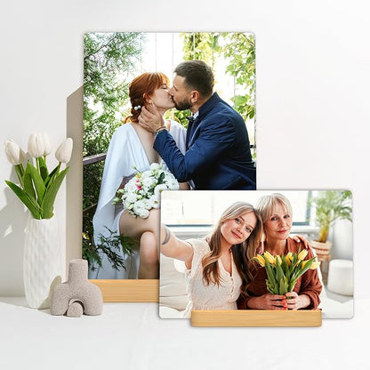 Personalized Father's Day Gifts for Dad from Kids Daughter Son, Customized Metal Picture print for Dad,Custom Metal Photo gifts for Dad - Gift Wrapping Available
