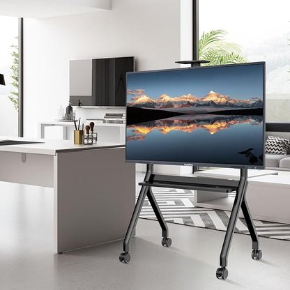 Mobile Smart Board Stand for Interactive Whiteboard 47"-65", Lockable Wheels, Holds up to 176lbs, for Office Classroom Home(Model: FD570)