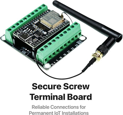 3-Pack Lonely Binary ESP32 Gold Edition with External IPEX Antenna WiFi Bluetooth Dual-Core MCU with Screw/Non-Screw Expansion Boards, Type-C Port Compatible with Arduino IDE, MicroPython, ESP-IDF