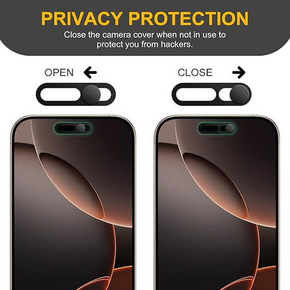 3 Pack Privacy Cover Compatible for iPhone 14 Pro/iPhone 14 Pro Max with 2 Front Camera Privacy Cover, Anti-Spy Camera cover, Easy-Adhesive Design, Safeguard on iPhone 14 Pro/iPhone 14 Pro Max