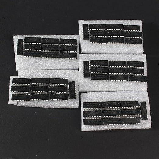 50Pcs 5 Values 74LSxx Series Logic IC Assortment Kit - IC Socket - 74LS00 74LS02 74LS04 74LS08 74LS32 IC Chip