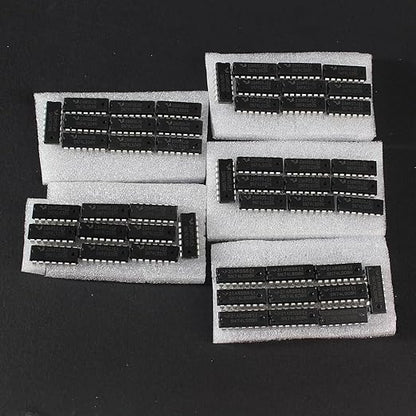 50Pcs 5 Values 74LSxx Series Logic IC Assortment Kit - IC Socket - 74LS00 74LS02 74LS04 74LS08 74LS32 IC Chip