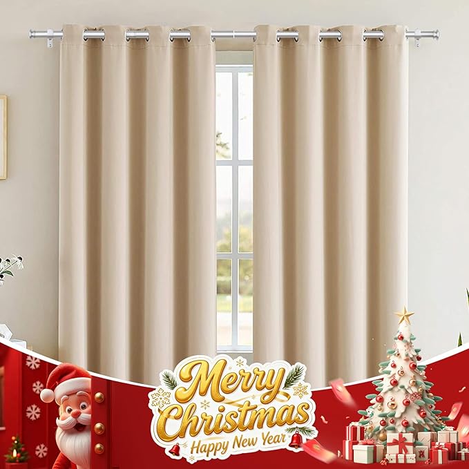 TONIAL 2 Pack Curtain Rods for Windows 48 to 84 Inch, Telescoping Splicing 3/4 Inch Single Rods for Windows Decorative Drapery Rod 32 to 86 with Small Finial, Silver
