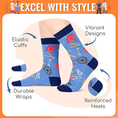 HAPPYPOP Gifts for Mechanic Personal Trainer - Photography Bus Driver Engineer Socks