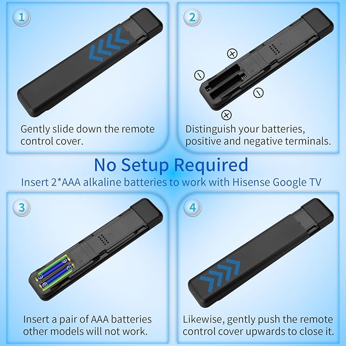 for Hisense-TV-Remote-Control-Replacement,Universal for Hisense UHD 4K ULED Google Smart TVs