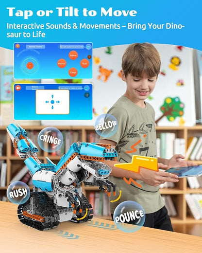 WhalesBot E7 Pro Coding & Remote Control Robot Kit for Kids 8+, Scratch & Modular Programming, Educational Engineering Science Toy Set with Smart Controller/Sensors/Motors for Kids Ages 8-12, 12-16