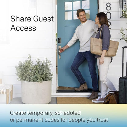 Yale Assure Lock 2 – Satin Nickel Smart Lock for Front Door Deadbolt with Keypad, Z-Wave Connectivity, and Backup Key, YRD430-WF1-0BP