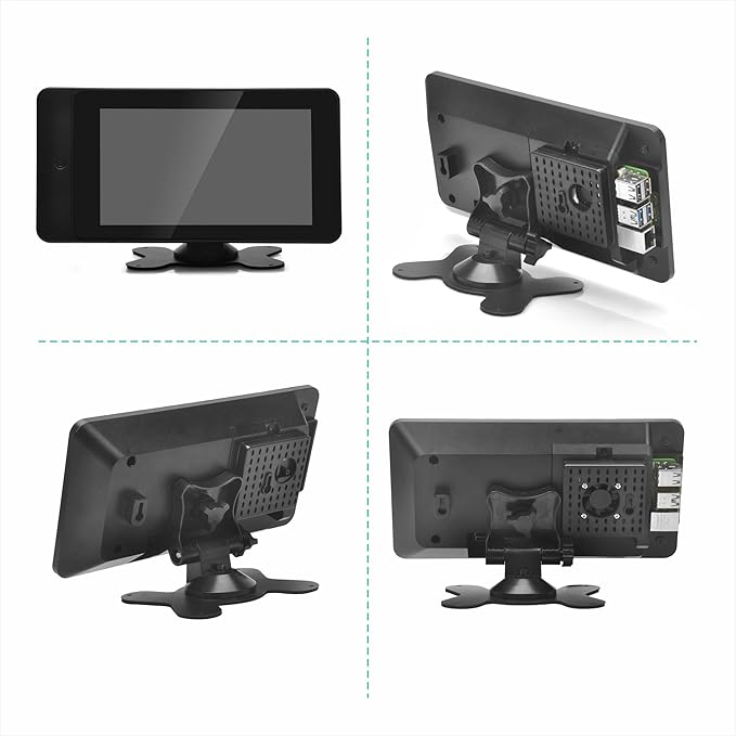 OSOYOO PiStudio Case for Raspberry Pi 7inch Touch Screen V1 and OSOYOO 7inch IPS DSI Screen V4.0