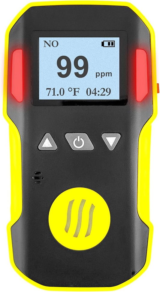Nitric Oxide Detector by Forensics | USA NIST Calibrated & Certificate | USB Recharge | Adjustable Sound, Light & Vibration Alarms | 0-250ppm NO |