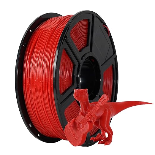 FLASHFORGE ASA Filament 1.75mm Sparkle Red, 3D Printer Filament 1kg (2.2lbs) Spool-Dimensional Accuracy +/- 0.02mm, 3D Printing Filament Durable, High UV-Resistant, Ideal for Outdoor Applications