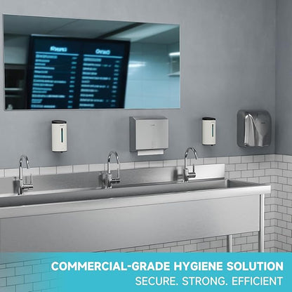 AIKE Wall Mount Automatic Foam Soap Dispenser 25 OZ Commercial Large Capacity Stainless Steel Model AK1205FA(Matte White)