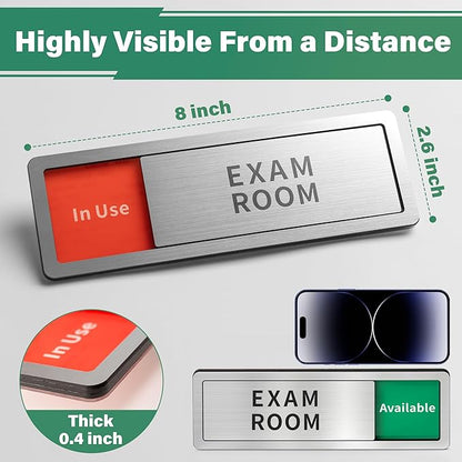 Interview Room Door Sign,Do Not Disturb- In Use/Available Slider Signs for Office Meeting Room,Business Vacant Occupied Privacy Door Sign