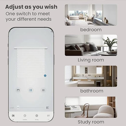 Smart Roller Shutter Switch 118X72X34MM Need Neutral Wire,2.4GHz WiFi Roller Shutter Switch, Tempered Glass Panel, Compatible with Alexa and Smart Life, Black WiFi-Roller Shutter