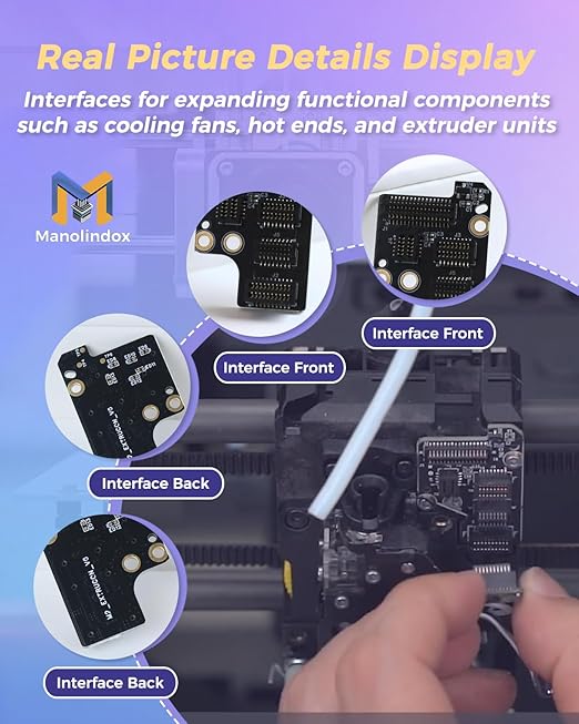 Extruder Interface Board for P1P P1S, Used to Expand The Interface of Functional Components, for P1 Series PCB Adapter Transfer 3D Printer Accessories with Kit Tools