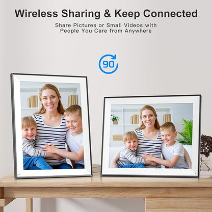 Large Digital Photo Frame 16.2"-Digital-Picture-Frame - 32GB Dual-WiFi Digital Frame, No Touch Screen, Slideshow, Load Photo Video from Phone via APP Email, Free Cloud Storage, Gift for Mom Dad