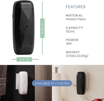Air Esscentials The Diamond Smart Scent Air Machine for Home, Bluetooth App-Controlled, Covers up to 500 sq. ft, 100mL Waterless Fragrance Oil Diffuser with Cold Air Aromatherapy, Black