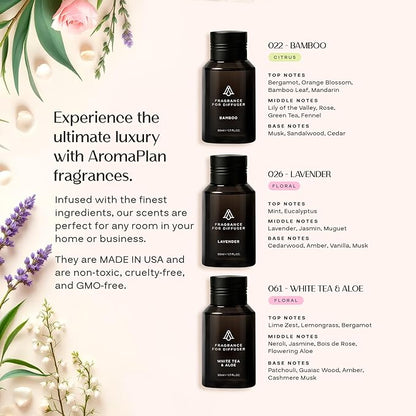 AromaPlan Home Spring Collection Scents,Hotel Premium Collection Set- 5 Star Hotel Collection- Natural, Non-Toxic Cold Air Diffuser Oil - Gift Ready, Diffuser Oils Scent (3 Pack/1.7 fl.oz (50 ml)