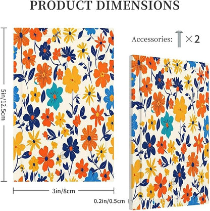 Nature Flowers Botany Plant Art Floral Light Switch Cover Plate 1 Gang No Device Blank Decorative Switch Plate Electrical Wall Plates Faceplate for Bedroom Bathroom Decor