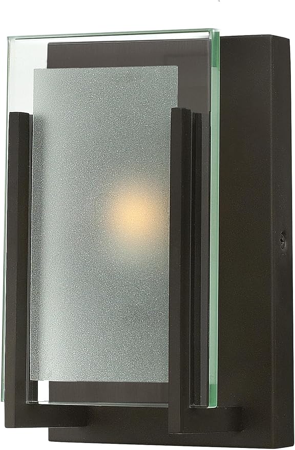 Hinkley Latitude Collection One Light 60W G9 Bathroom Vanity Fixture, Oil Rubbed Bronze