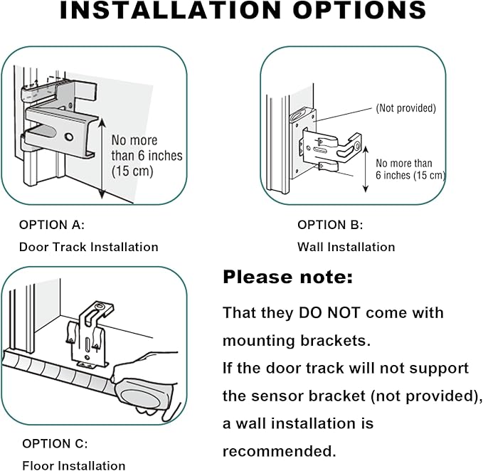 Garage Door Sensor Replacement,for Liftmaster Chamberlain Sears Craftsman Garage Door Openers 41A5034 Safety Sensor Kit Beam Eyes Replacement Parts to Replace G801CB-P, 41A5034