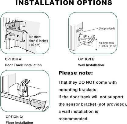 Garage Door Sensor Replacement,for Liftmaster Chamberlain Sears Craftsman Garage Door Openers 41A5034 Safety Sensor Kit Beam Eyes Replacement Parts to Replace G801CB-P, 41A5034