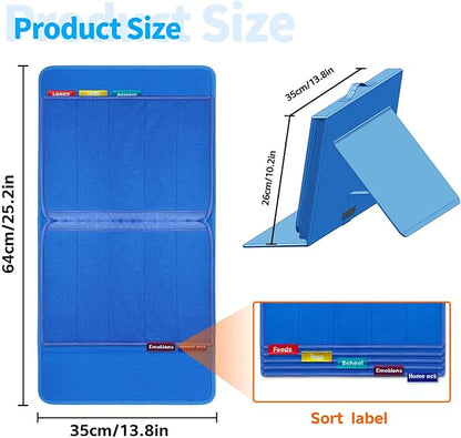 Visual Communication Book, Nonverbal Communication Board, Autism Language Vocabulary Learning Materials, Speech Articulation Therapy Cue Cards for Kids, Toddler Behavior Book for Home School