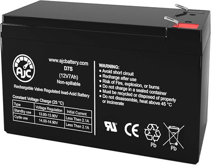 AJC Battery Compatible with Tripp Lite Smart 1500 LCDT 12V 7Ah UPS Battery