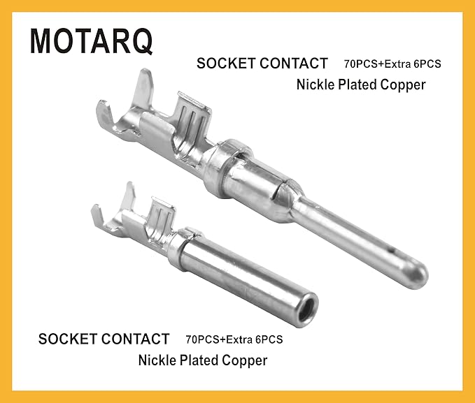 Deutsch Connector Kit 24 Sets, 2/3/4/6/8/12 Pin DT Connector Kit, Automotive Waterproof Wire Connectors, Electrical Connectors Kit with 16# Stamped Contacts for Car, RV, Truck Wiring 22-16AWG