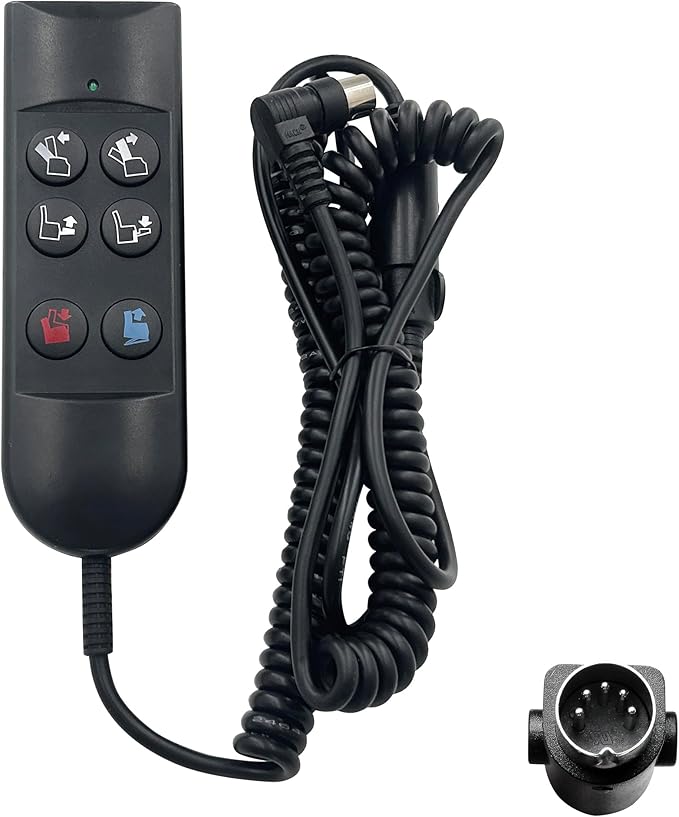 Lift Chair Power Recliner 6 Button 5 Pin Hand Control Remote Replacing ZK756HCL Replacement