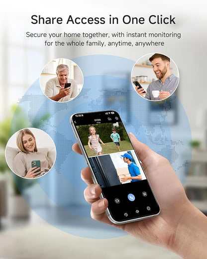 Noorio Dual Lens 2K Security Camera Outdoor, Outside Cameras for Home Security Plug-in, Auto Tracking 360° PTZ, Color Night Vision, 24/7 Recording, 2.4G WiFi Only